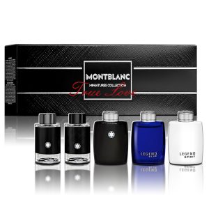 萬寶龍 montblanc 男性小香禮盒 4.5ml*5入(傳奇淡香水*2+白朗峰淡香水*2+傳奇紳夜淡香精)